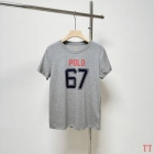 Design Brand RL High Quality Men Short Sleeves Shirts 100 Cotton Size M-XXL 2024 New D1907