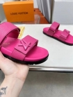 Design Brand L High Quality Women Calf Skin Slippers Sandals 4cm height H307