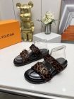 Design Brand L High Quality Women Calf Skin Slippers Sandals 4cm height H307