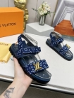 Design Brand L High Quality Women Calf Skin Slippers Sandals 4cm height H307