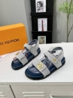 Design Brand L High Quality Women Calf Skin Slippers Sandals 4cm height H307