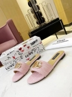 Design Brand D High Quality Women Genunie Leather Soles Slippers Sandals H307