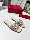 Design Brand Val High Quality Women Genunie Leather Soles Slippers Sandals H307