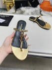 Design Brand YSL High Quality Women Genunie Leather Soles Slippers Sandals H307