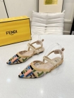 Design Brand F High Quality Women Genuine Leather Flats Sandals G108 2024