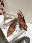 Designer Brand DG High Quality Women High Heels 10CM or 6.5cm Black or Brown Genuine Leather G108 2024FW