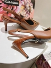 Designer Brand DG High Quality Women High Heels 10CM or 6.5cm Black or Brown Genuine Leather G108 2024FW