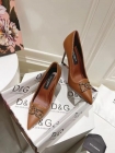 Designer Brand DG High Quality Women High Heels 10CM or 6.5cm Black or Brown Genuine Leather G108 2024FW