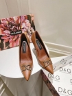 Designer Brand DG High Quality Women High Heels 10CM or 6.5cm Black or Brown Genuine Leather G108 2024FW