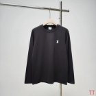 Designer Brand B High Quality Men Long Sleeves Cotton Tshirts D1908 2024FW