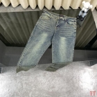 Designer Brand L High Quality Men and Women Denim Jeans Euro Size Length 100-106cm D1908 2024FW