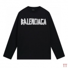 Design Brand Bal High Quality Men Long Sleeves Tshirts Euro Size D1910 2024FW