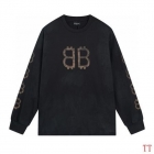 Design Brand Bal High Quality Men Long Sleeves Tshirts Euro Size D1910 2024FW