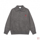 Design Brand AMI High Quality Mens Wool Sweaters Euro Size D1910 2024FW