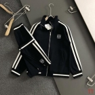 Design Brand LOE High Quality AAAA Men Track Suits of Zip Sweat Shirt and Pants Euro Size D1910 2024FW