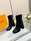 Design Brand L Original Quality Women 6 inches Genuine Leather Boots 8.5cm Heels G110 2024FW