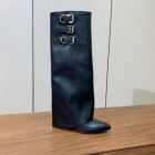 Design Brand GIV Original Quality Women Boots Genuine Leather Heels 8.5CM Calfskin G110 2024FW