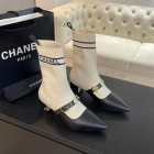 Design Brand C Original Quality Women Boots Genuine Leather Wool Socks G110 2024FW