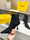 Design Brand F Original Quality Women Boots Genuine Leather Inside Sheepskin 8.5CM G110 2024FW