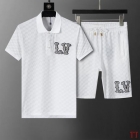 Design Brand L High Quality Men Track Suits of Short Sleeves Polo Shirts and Shorts E801 2025ss