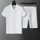 Design Brand L High Quality Men Track Suits of Short Sleeves Polo Shirts and Shorts E801 2025ss